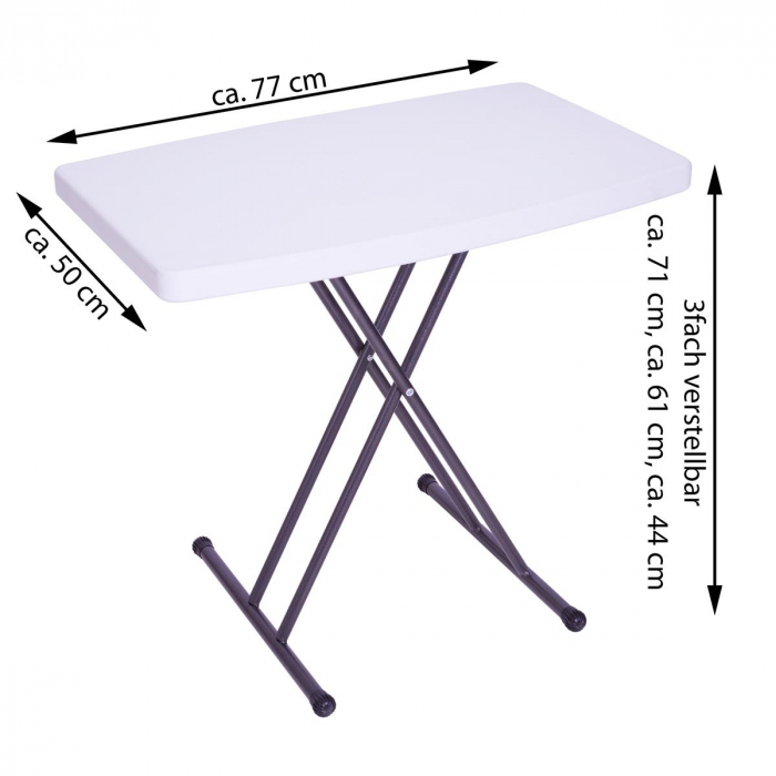 Masa expunere Catering, Party, Market - pliabila in 3 trepte - 50x70x76 cm - cadru metalic , blat ABS [2]