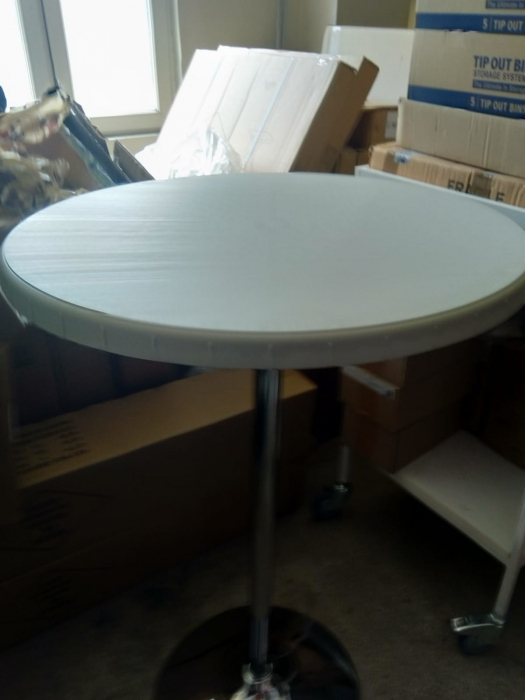 Masa inalta tip BAR YX - diam 80 cm - inaltime 104 - picior cromat cm [2]