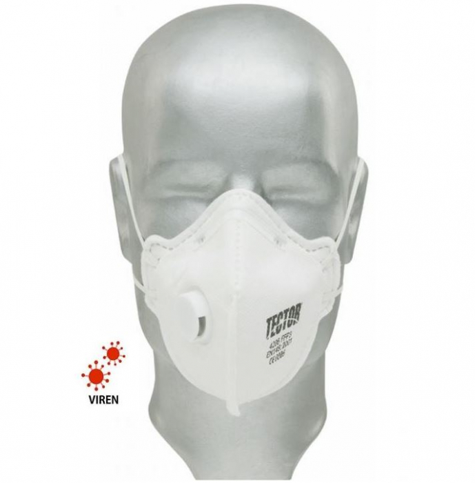 Masca protectie particule TECTOR - clasa FFP3 - cu ventil [1]