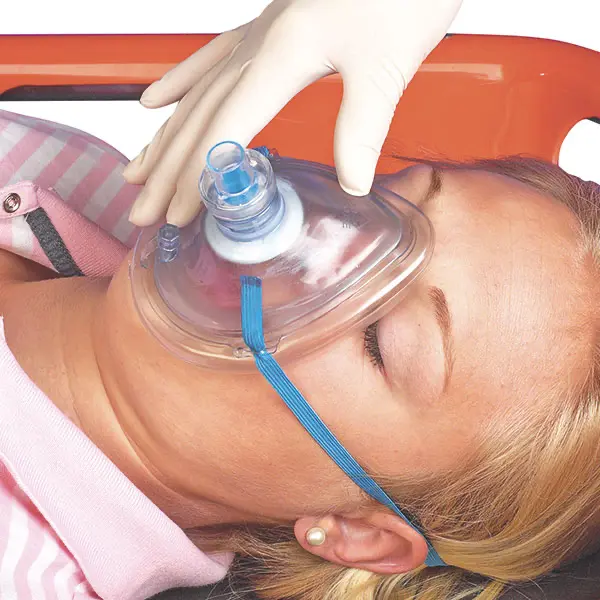 Masca respiratie gura la gura - Pocket Breezer - cutie CPR mask - albastru [5]