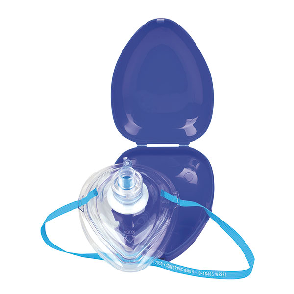 Masca respiratie gura la gura - Pocket Breezer - cutie CPR mask - albastru [1]