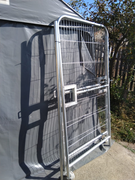 Panou gard mobil - ROUND TOP EURO - cu carlig si inel - 350x200cm [2]