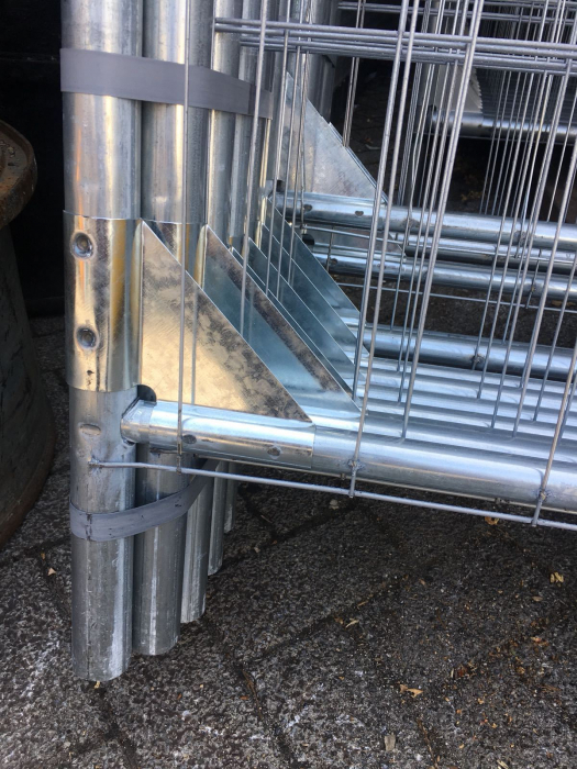 Panou gard mobil - ROUND TOP Standard 3H - 350x200 cm, teava 38mm - greutate 16.50 Kg [2]