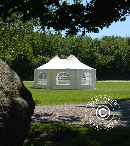 Pavilion - cort in 8 colturi MARQUEE Elegance - 6.80 x 5 metri   culoare alb [2]