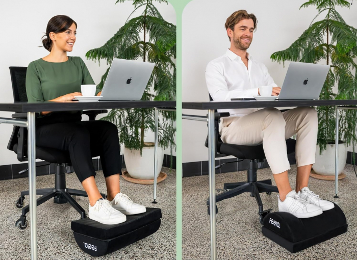 Perna ergonomica FEELA pentru picioare cu buzunar incalzit, reglabil pe inaltime - culoare negru [8]