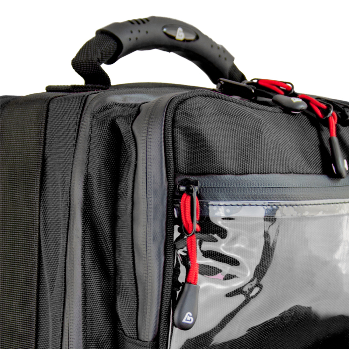 Rucsac medic pentru ambulanta PRO RED din TeflonSHIELD - impermeabil - 48x40x20 cm - cu fermoar si 5 module [9]