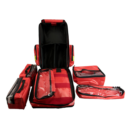 Rucsac medic pentru ambulanta YELLOW RED - 36x47x26 cm - cu 5 module si interior modular [5]