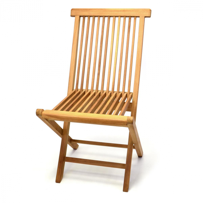 Scaun pentru terasa din lemn de TEAK - pliabil 46 x 89 x 62cm [1]