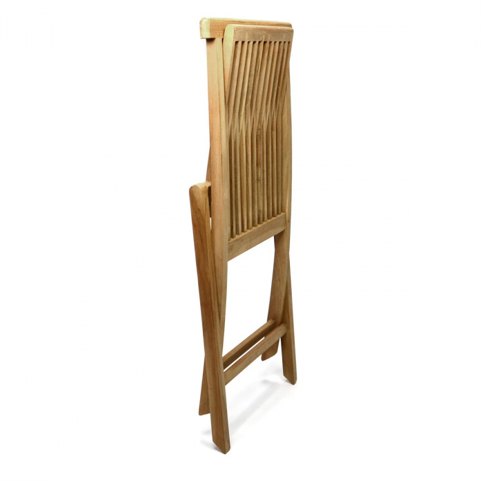 Scaun pentru terasa din lemn de TEAK - pliabil 46 x 89 x 62cm [5]