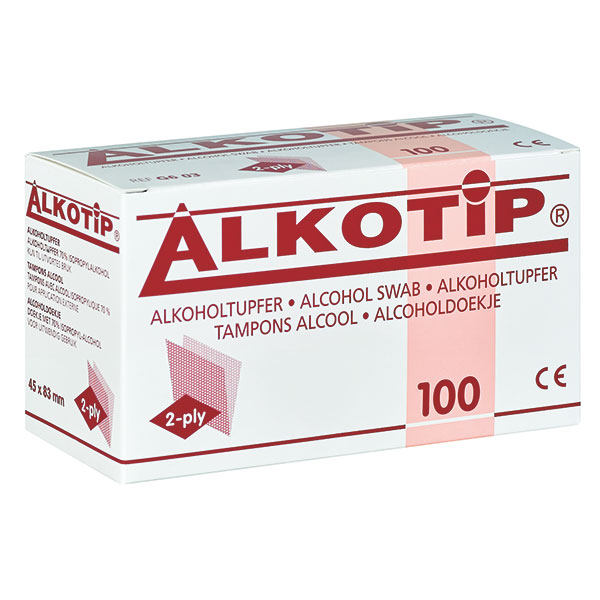 Servetele alcool ALKOTIP PROTECT 6x3 cm - plic igienic- 150 buc [1]