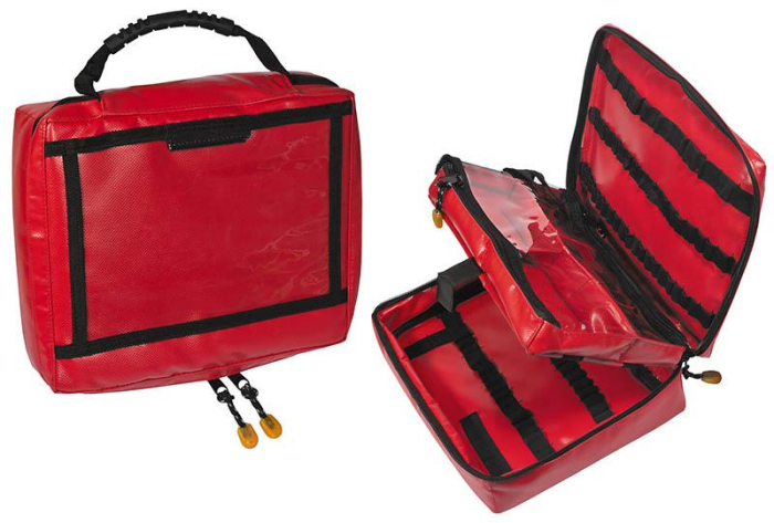 Trusa pentru fiole AMPULLARIUM cu locas pentru 60 fiole - 26x21x7 cm - din PVC dezinfectabil, inclusiv etui pentru seringi [1]