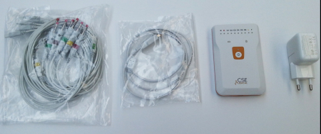 Aparat EKG ECG EXPERT - producator CSE Medical - inclusiv baterie, cablu USB cu incarcator, cablu pacient [1]