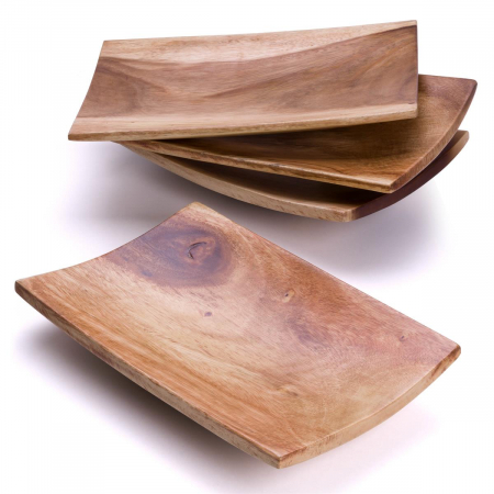 Bol din lemn de SUAR 46x28 cm - executat manual - decorativ [3]