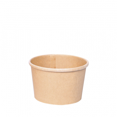 HORECA - Bol supa MINESTRONE 200ml, diam. 9,7cm - hartie kraf impregnata PLA - inalt 6 cm