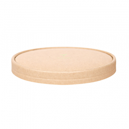 Ambalaje catering - Capac bol salata diam. 15cm - hartie kraft impregnata PLA