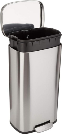 Dispensere si aparate - Cos cu pedala pentru deseuri periculoase MUELLEIMER dreptunghiular- 63.50x35x30 - 30 litri - inox satinat