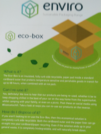Cutie carton pereti dubli cu izolator termic - 100 reciclabil ECO-BOX - 280 x 280 x 280mm [2]