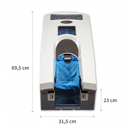 Dispenser acoperitori HYGOMAT CLASSIC - 69.5x31.5x23 cm - culoare alb / argintiu [5]