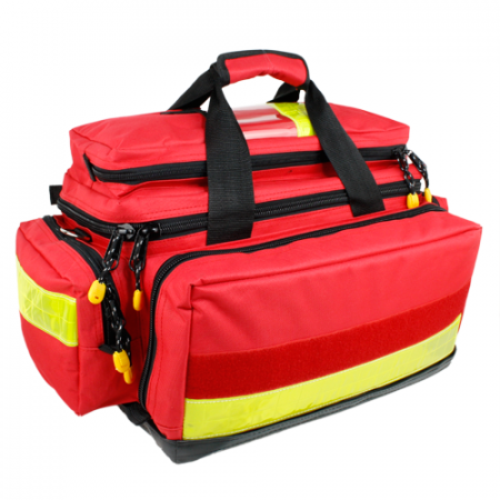 PRIM AJUTOR - Geanta ambulanta YELLOW LARGE RED -  52 x 32 x 32 cm - 2 buzunare laterale