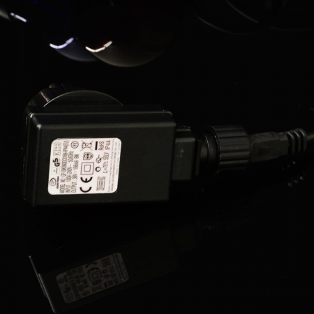 Ghirlanda luminoasa LED cu 10  becuri deco - diam. 6 cm - cablu 12 metri - lumina alba calda, IP44 [5]