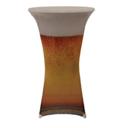 Accesorii si aranjamente evenimente - Husa pentru masa pliabila BISTRO - culoare halba de bere - 80x80x120 cm
