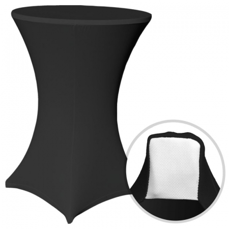 Husa pentru masa pliabila BISTRO - culoare negru - 80x80x120 cm [3]