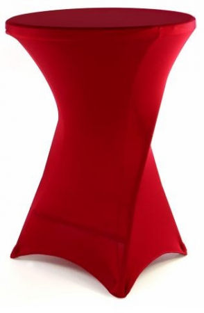 Accesorii si aranjamente evenimente - Husa pentru masa pliabila BISTRO - culoare rosu- 80x80x104 cm
