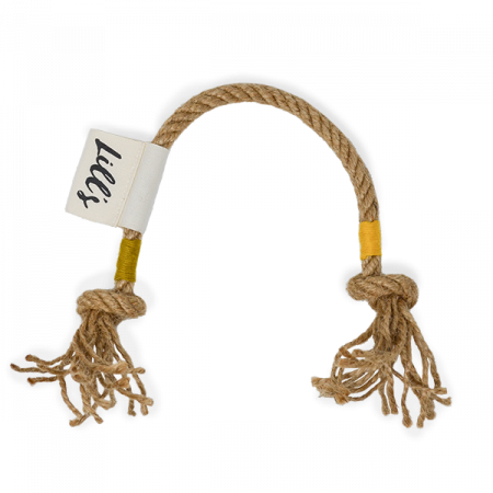 ANIMALE DE CASA - Jucarie caini ELM din canepa 100% naturala - lungime 35cm - grosime sfoara 10mm