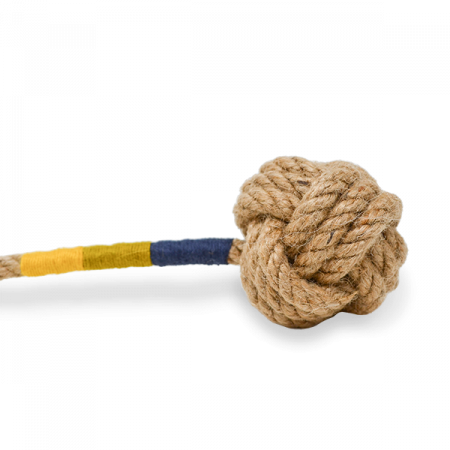 Jucarie caini POPLAR din canepa 100% naturala, marime M / L- lungime 30 / 45 cm - bila diam.6.5 / 10 cm [1]