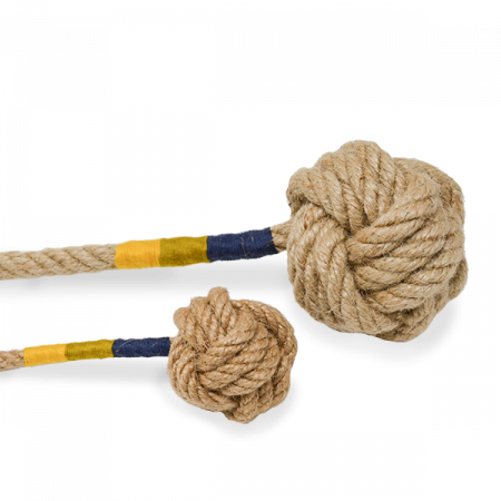Jucarie caini POPLAR din canepa 100% naturala, marime M / L- lungime 30 / 45 cm - bila diam.6.5 / 10 cm [2]