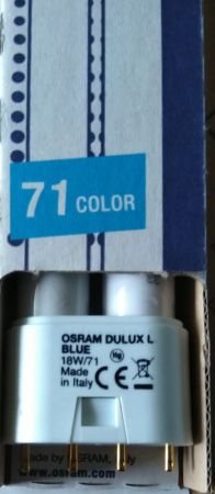 Lampa UV - Lampa bilirubinica pentru fototerapie OSRAM -Drager 2M21010- - Dulux L 18 W/ 71 blue