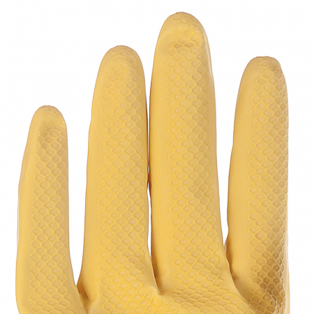 Manusi menaj BETTINA SOFT-din latex, interior cu fibre BBC 30 cm-diverse marimi-culoare galben-pereche [1]