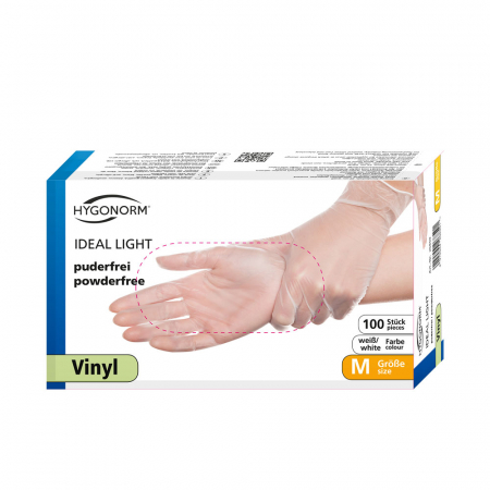 Manusi unica folosinta IDEAL LIGHT-Vinyl clear-calitate light fara pudra-diverse marimi-100 buc [1]
