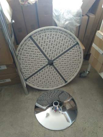 Masa inalta tip BAR YX - diam 80 cm - inaltime 104 - picior cromat cm [2]