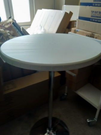 Masa inalta tip BAR YX - diam 80 cm - inaltime 104 - picior cromat cm [1]