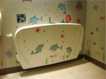 Masa schimbat scutece Babyminder - verticala - ALB [4]