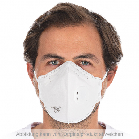 REDUCERI PRET - Masca protectie particule si respiratorie HYGO - clasa FFP2 - cu ventil  pliere verticala