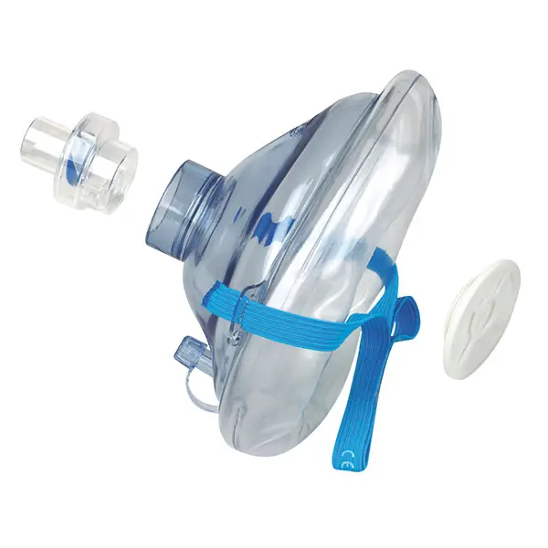 Masca respiratie gura la gura - Pocket Breezer - cutie CPR mask - albastru [3]