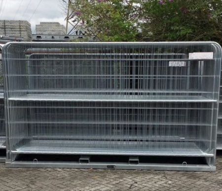 MOBILIER - Panou gard mobil - ROUND TOP Standard 3H - 350x200 cm, teava 38mm - greutate 16.50 Kg