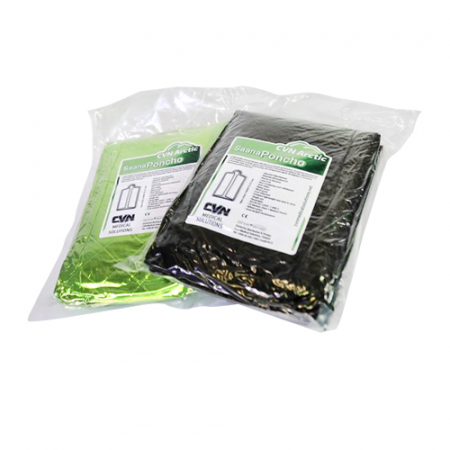 Patura hipotermie ARCTIC Saana Poncho - culoare verde neon -  190 cm x 82 cm [1]