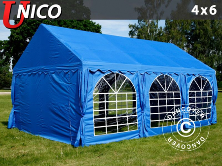 EVENIMENTE - Pavilion - cort 4x6m UNICO - culoare albastru - velcro