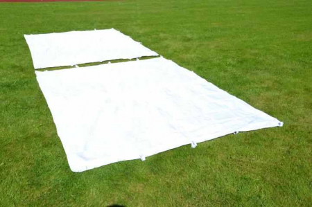 GRADINA - TERASA - Perete pavilion  PROFI 3x3 m - alb - fara fereastra - 2 buc