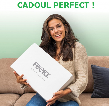 Perna ergonomica FEELA pentru picioare cu buzunar incalzit, reglabil pe inaltime - culoare negru [1]