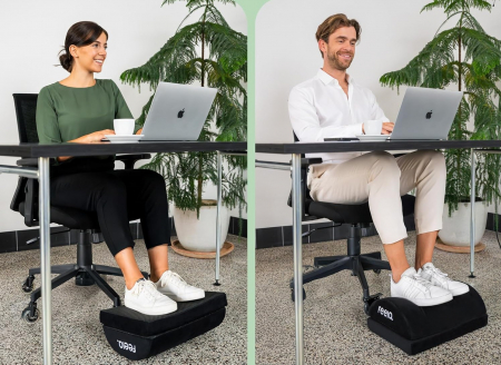 Perna ergonomica FEELA pentru picioare cu buzunar incalzit, reglabil pe inaltime - culoare negru [7]