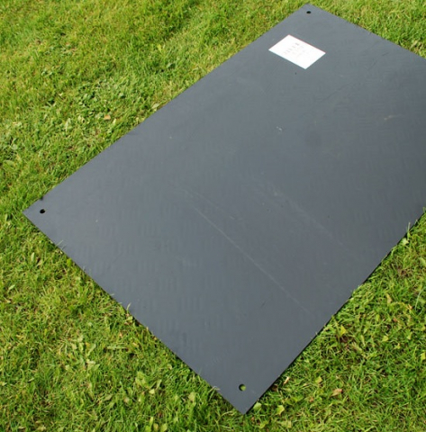 Podea evenimente PARTYFLOOR - din HDPE, 6mm grosime - 80x120 cm - culoare negru - protectie gazon [2]