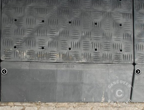 Accesorii si aranjamente evenimente - Profil capat podea PROFIFLOOR - partea dreapta /  inferior- 50 cm - culoare antracit, UV-rezistent, safety fire