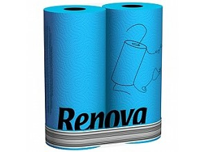 Produse hartie - Prosop hartie Renova - diverse culori - 2 role