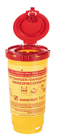 Recipient pentru ace si seringi folosite - 2 litri - cu capac [1]
