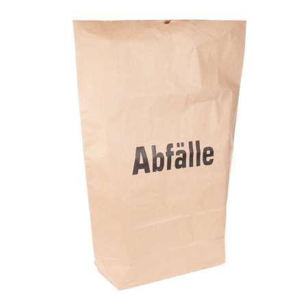 Ambalaje catering - Sac de gunoi menajer compostabil - 80 litri 55x85x20 cm- din hartie - foarte rezistent