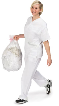 Ambalaje - Sac pentru rufe ENVIRO - dizolvabil in apa 60 grade - 87 litri - 66x84 cm / 17 my